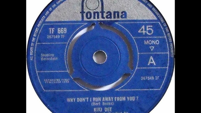 Kiki Dee - Why Don't I Run Away From You - UK Fontana Records released 1966  - YouTube